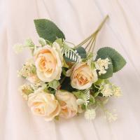 1/3Pcs Arreglo De Flores Artificiales Rosa Para Decoración De Hogar Y Jardín Decoración De Boda Y Fiestas Fake Flowers Garden Wedding Party Decoration - details 12