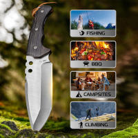 Cuchillo De Sobrevivencia Portátil EDC Con Funda Blade Fijo De Alta Dureza Para Camping Y Senderismo Acero Inoxidable - details 6
