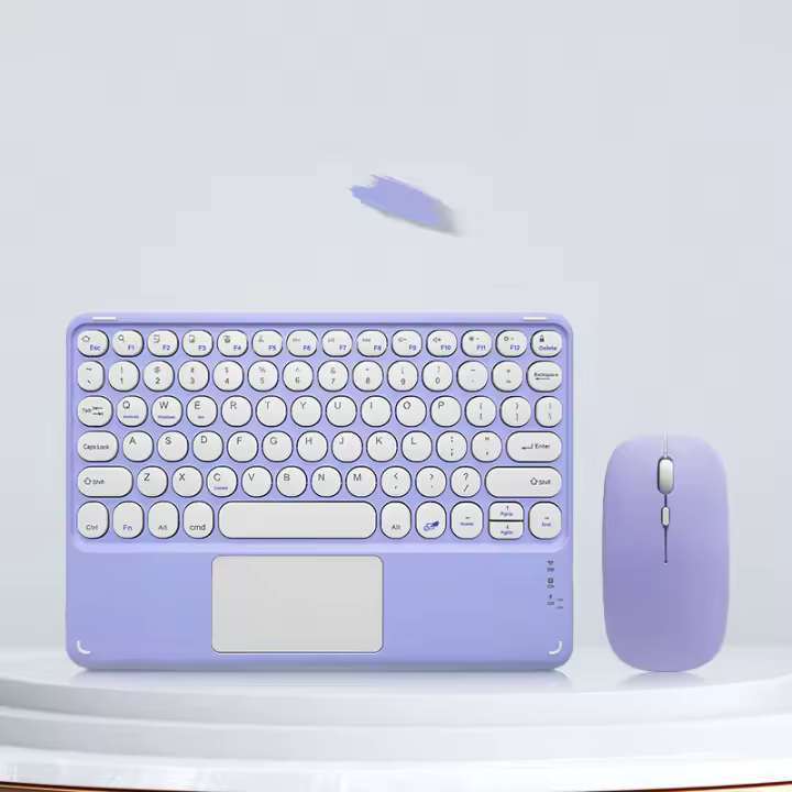 Teclado de tableta with Español Trackpad, inalámbrico, recargable, compatible con Bluetooth, teclados magnéticos para iPad, Samsung - 1