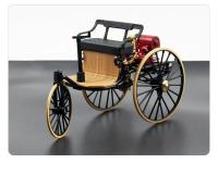 Modelo De Coche Clásico Vintage 1886 No.1 En Aleación Escala 1:12 Juguete De Triciclo Para Niños Regalo Colección F499 - details 2