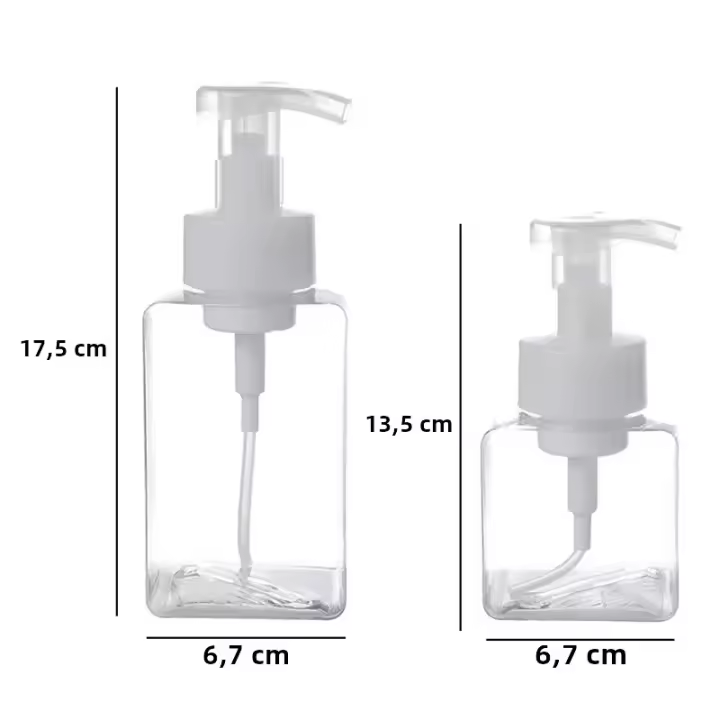 Botella De Espuma Portátil 250/450ml Dispensador De Jabón Y Líquido Para Baño Accesorios De Viaje Botellas De Pompa De Plástico - 1