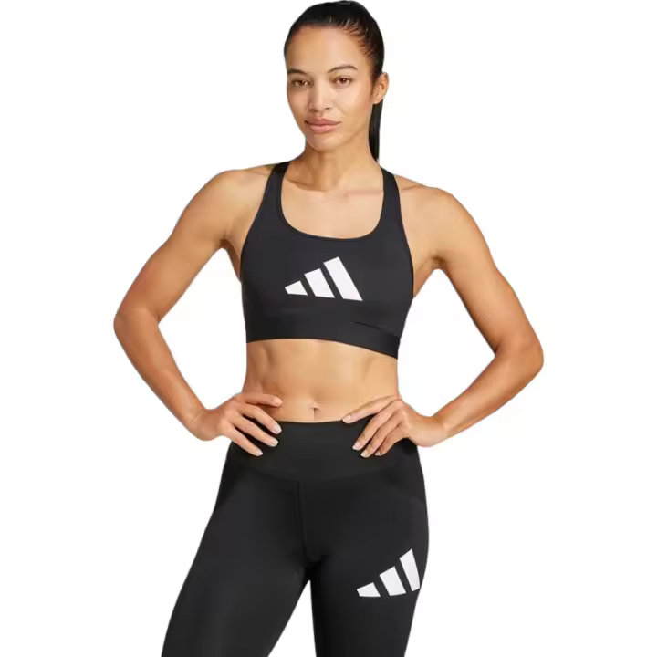 Sujetador Adidas Powerreact Big Logo Negro Jg1414 Sujetador Deportivo Mujer - 1