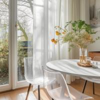 Panel De Cortinas Semi Transparentes Blancas/Oscurecidas Para Niños Para Sala De Estar Y Dormitorio Con Bolso Para Percha Voile De Fiesta - details 13