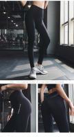 Pantalones De Yoga Sin Costuras Cintura Alta Leggings De Gimnasio Para Mujer Fitness Control De Abdomen Tights De Correr - details 0
