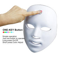 Máscara Facial LED De 7 Colores Terapia Fotodinámica Hidratación Rejuvenecimiento Anti Acné Eliminación De Arrugas Reducción De Poros Uso En Salón Y Hogar - details 4
