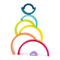 Juego de Equilibrio de Bloques Arcoiris de Madera - Aprendizaje de Colores - Desarrollo Infantil - Juguetes Sostenibles - Woody - details 3