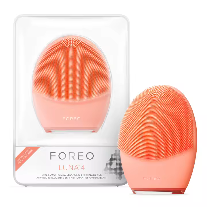 FOREO LUNA 4 Cepillo de limpieza facial | Masajeador facial reafirmante | Cuidado facial antiedad | Mejora la absorción de los productos de cuidado facial | Cuidado facial simple | Piel sensible - 1