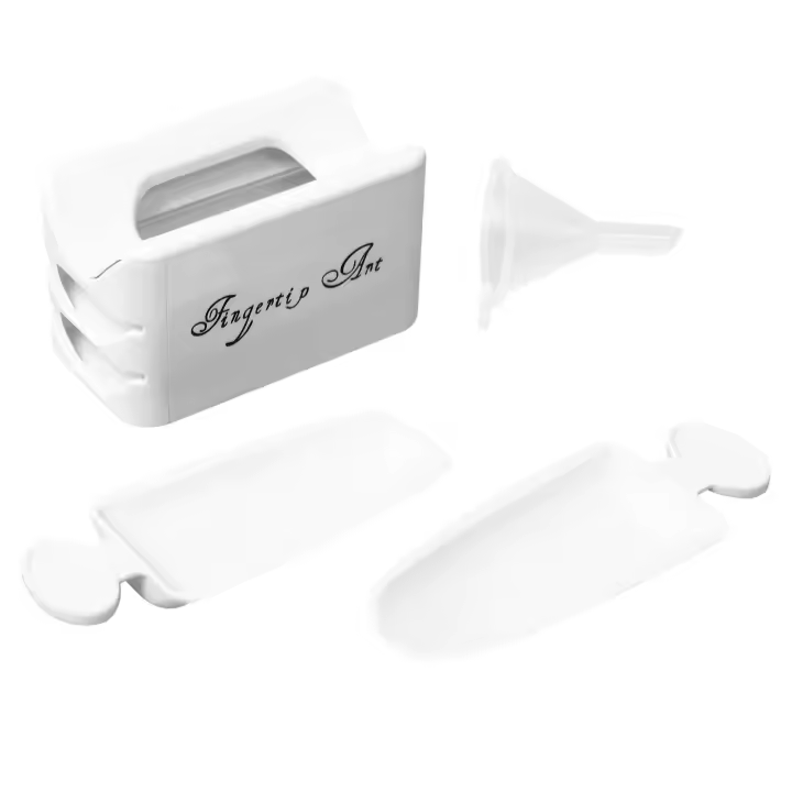 SSITO Caja de Polvo de inmersión portátil, Caja de Recuperación de Polvo de Diamante de Joya de uñas asequible de Doble Capa - 1