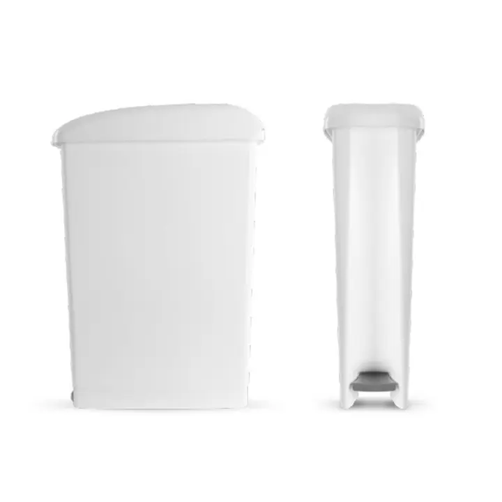 Bote de basura de 17 litros con tapa y pedal - 1