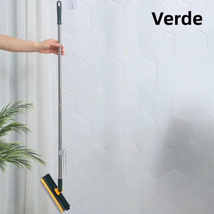 Cepillo De Limpieza 4 En 1 Para Baño Y Toilette Multifuncional Eco-amigable Plástico Verde Y Blanco Cepillo De Ventanas - 1