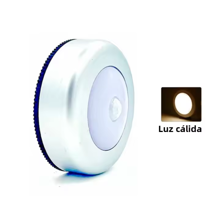 Lámpara Nocturna LED Con Sensor De Movimiento Redondo Inalámbrico Iluminación Para Armario Dormitorio Luz De Noche Para Cama - 1