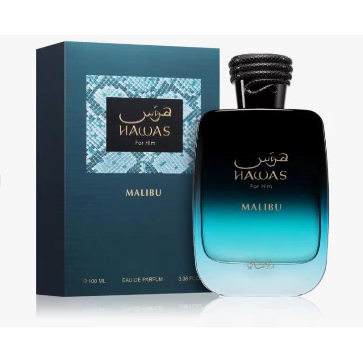 Rasasi Hawas Eau de Parfum 100 ml Hombre y Mujer – Malibu – Perfume Árabe Original Larga Duración — oferta en Miravia