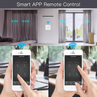Interruptor Doble De Cortina Inteligente MOES Tuya Smart Life WiFi RF Para Rollos Con Motor Eléctrico Compatible Con Google Home Alexa - details 15