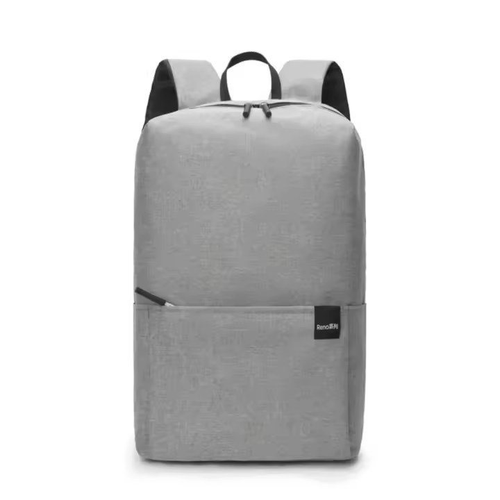 Mochila Pequeña De Color Sólido Impermeable Y De Gran Capacidad Para Viajes Y Escuela Mochila Casual Para Adolescentes Con Capacidad Grande Para Libros Y Utensilios Escolares - 1