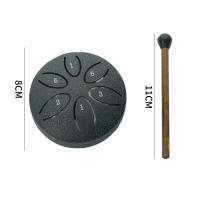 Bombo De Lengua De Acero De 3 Pulgadas 6 Tonos Mini Bombo Portátil Para Exteriores Accesorios De Percusión Incluyen Palos - details 7