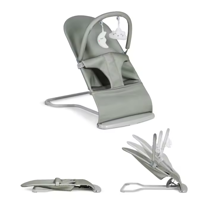 ms Hamaca para Bebé Lullaby - Hamaca con vaivén Natural - Plegable Y Portatil 2 En 1 Mecedora Y Silla - 1