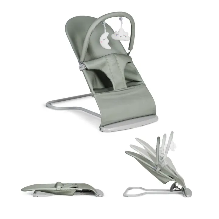 ms Hamaca para Bebé Lullaby - Hamaca con vaivén Natural - Plegable Y Portatil 2 En 1 Mecedora Y Silla - 1