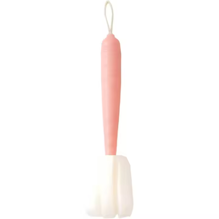 Verde Esponja Cepillo de Limpieza Mango de Plástico Largo Limpiador Taza Rosa - 1