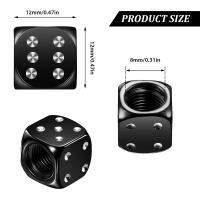 AUTCOAT 4Pcs/Set Cubiertas De Polvo Para Válvulas De Rueda De Bicicleta Motocicleta Camión Y Coche Aluminio Compatible Con Todas Las Tamaños De Válvulas - details 6