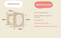 MOST DECO Cubo Pikler Montessori de aprendizaje de madera maciza sostenible para el juego y aprendizaje de los peques ideal como regalo de cumpleaños - details 2