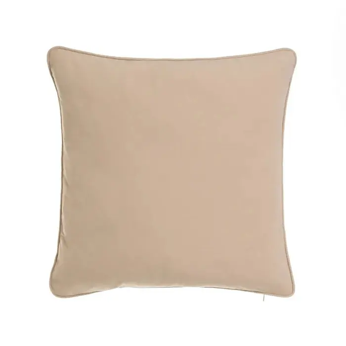 Cojín Avalon Terciopelo Beige Cuadrado (45x45 cm) - 1