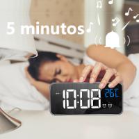 Timits Reloj Despertador Digital LED de Temperatura 2026 - Alarma Doble y Brillo Regulable - details 3