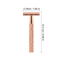 Afeitadora Manual Clásica Con 10 Hojas De Afeitar Acero De Aluminio Cuchillo De Seguridad Para Hombres Y Eliminación De Vello En Mujeres Herramienta De Afeitar - details 5