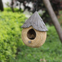 1pc Adorno De Jardín Exótico En Forma De Nido De Pájaro Duradero Y Cómodo Para Invierno Decoración Única Para Exterior - details 7