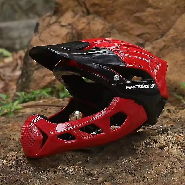 Casco de Bicicleta Ciclismo Especializada Integral de Cara Complete Mountain Road Bike Sport Hat Para Hombre Pequeño Tamaño 58-62cm - 1