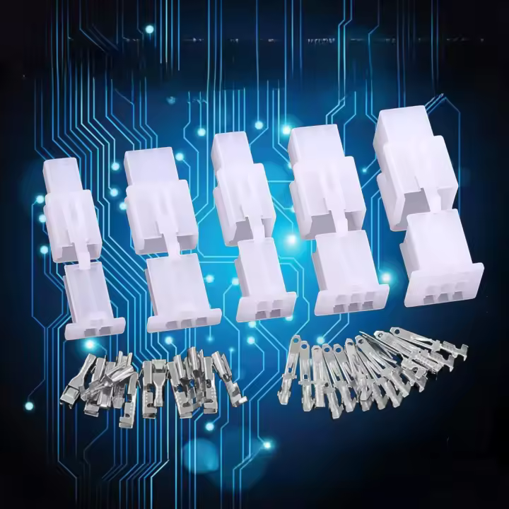 Kit De Conectores Electrónicos Para Automóvil 10 Piezas 2.8mm Adecuado Para Motocicletas Barco Vehículos Kit De Conectores De 2 3 4 6 Pines - 1