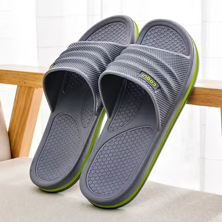 Zapatillas De Hombre Para El Hogar Y Baño EVA Antideslizantes Cómodas Y Suaves Zapatillas De Verano Para Uso Interior - 1