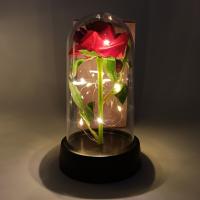 Rosa Eterna Luminosa Para Regalo De Boda Cumpleaños Día De San Valentín Adorno Colorido Para Mujer Madre Novia Esposa Decoración Del Hogar - details 8