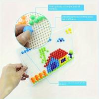 Juego De Construcción De Setas 296/592 Piezas Juguete Educativo Inteligente De Coloración Y Forma Para Niños Juego 3D De Puzzle - details 3