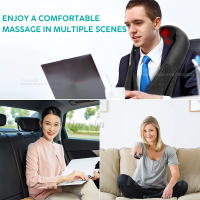 Masajeador De Hombros Y Cuello Shiatsu Con Calor U Shape Masa Profunda Eléctrico Almohada De Masaje Para Cuello Cintura Piernas Y Corporal - details 9