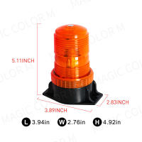 Luz De Advertencia Estroboscópica LED De Alta Potencia Para Camión Escuela Autobús Con Emergencia Amarela Azul Roja 12-24V 48V 60V 80V 30 LED - details 6