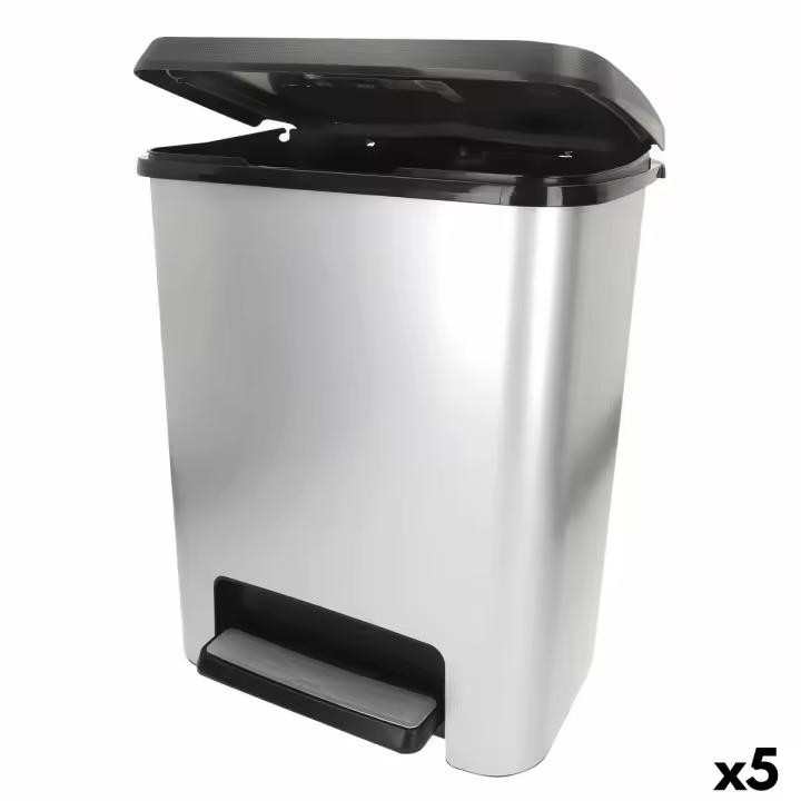 Cubo de basura Curver Gris Plástico 25 L (5 Unidades) - 1