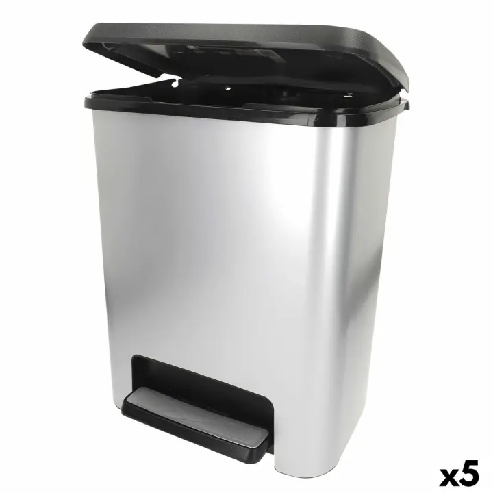 Cubo de basura Curver Gris Plástico 25 L (5 Unidades) - 1
