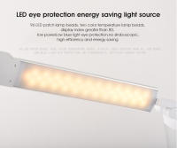 Lámpara De Escritorio LED LAOPAO Con 72 Lámparas Bajo La Cubierta 3 Colores Carga Inalámbrica Toque Protección Ocular Con Timer - details 16