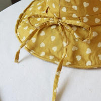 Sombrero Para Mujer Verano Impresión De Amor Gran Alas Protección Solar Algodón Y Lino Plegable Sombrero De Pescador - details 9