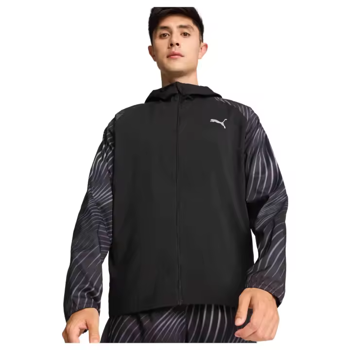 Chaqueta Puma Run Favorite Aop Wov para hombre en color negro - 1