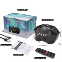 Proyector De Galaxia Aurora Estelar Con Control Remoto Lámpara Nocturna Para Niños Y Adultos Regalo Decoración De Hogar Con Altavoz Bluetooth Y Música - details 7