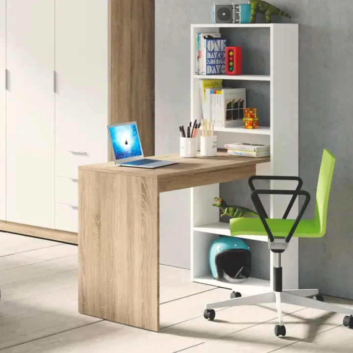 Mesa de escritorio + estantería Duplo/Gio Plus 144x120x50 cm - 1