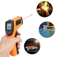 Pyrometro Infrarrojo Industrial GM320 C/F Thermómetro De Láser Punta De Pistoleta No Contacto Para Uso Industrial Medición Digital - details 3