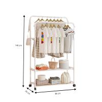 LUTODY - Perchero pie de burro y zapatero ,Con ruedas giratorias y estante para zapatos - Zapatero multifuncional para la casa y el dormitorio - details 11