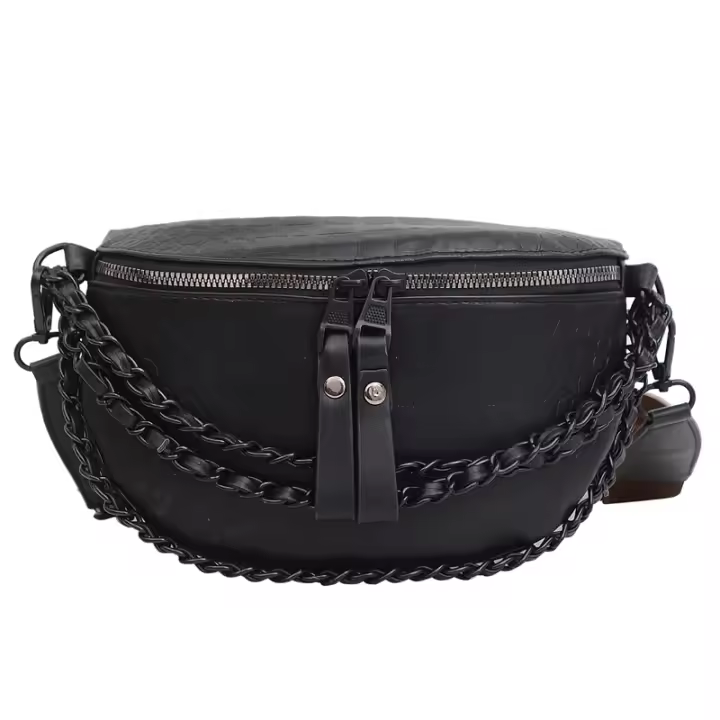 Bolso De Pecho Para Mujer De Cuero Suave Moda Marca Bolso De Cintura Lujo Bolso De Hombro Con Bolsa Para Teléfono Diseñador - 1