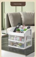 Caja De Almacenamiento De Escritorio Con Cajón Para Decoración De Cabello Y Joyería Multifuncional Organizador De Maquillaje De Plástico - details 7