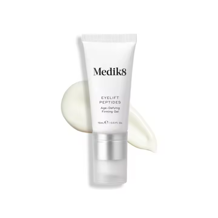 Medik8 - Gel reafirmante Eyelift™ Peptides para ojos, textura refrescante no grasa con 5 péptidos antiedad, glicerina y proteínas de arroz y soja para piel luminosa y descansada - 1