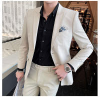 Traje De Boda Para Hombre 2025 Moda Elegante Conjunto De Dos Piezas Ajustado M-4XL Pantalones De Banquete Todo En Uno - details 8