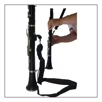 cordon piel clarinete gancho metalico ref.n2521 ancho 40 mm. negro - 1