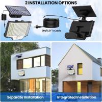 Lámpara Solar Exterior LED 160/128 Con 3 Modos Luz De Decoración Para Jardín Y Parque Sensor De Movimiento PIR Impermeable IP65 - details 4